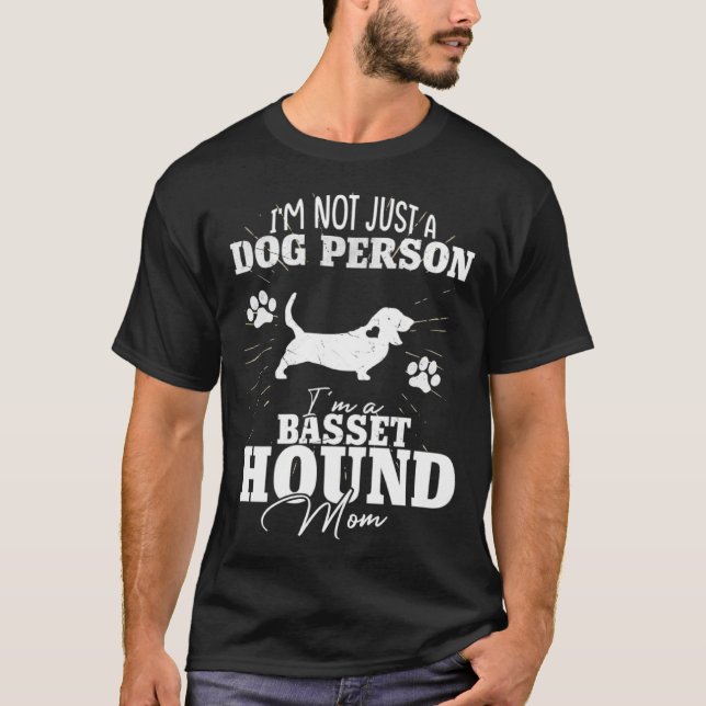 T-shirt Basset Hound Dog Mom  for Women Dog  Mothers Day (Devant)