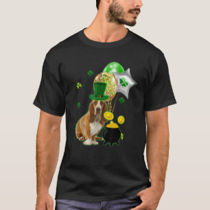 T-shirt Basset Hound Dog Vintage Short Sleeve