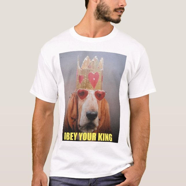 T-Shirt Basset Hound King (Devant)