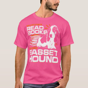 T-shirt Basset Hound Livre de chien Lecture Lover Cadeau