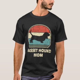 T-shirt Basset Hound Maman Chien Pour Femmes Basset Hound
