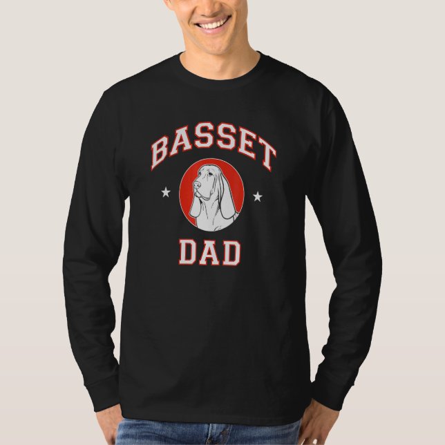 T-shirt Basset Hound Papa 1 (Devant)