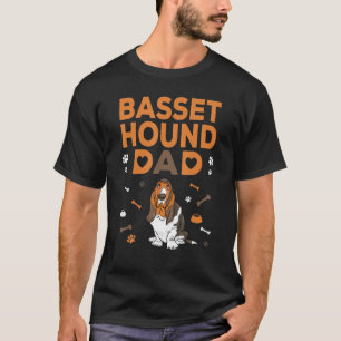 T-shirt Basset Hound Papa Funny Basset Hound Père Propriét