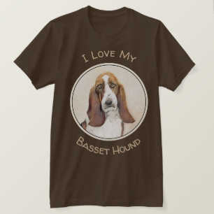 T-shirt Basset Hound Peinture - Cute Original Chien Art