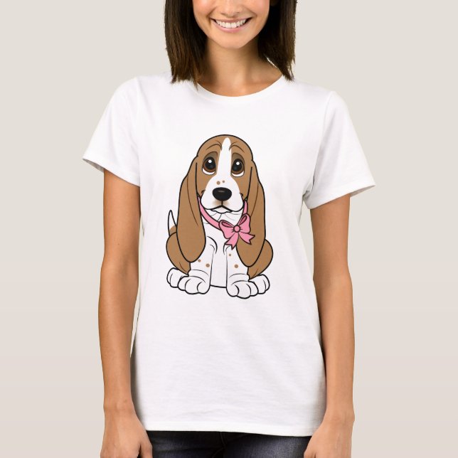 T-shirt Basset Hound Puppy (Devant)