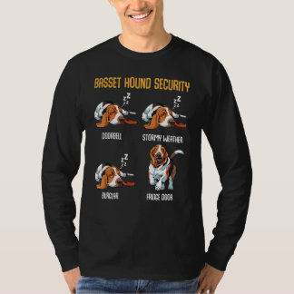 T-shirt Basset Hound Sécurité mignonne Animal Chien Animal