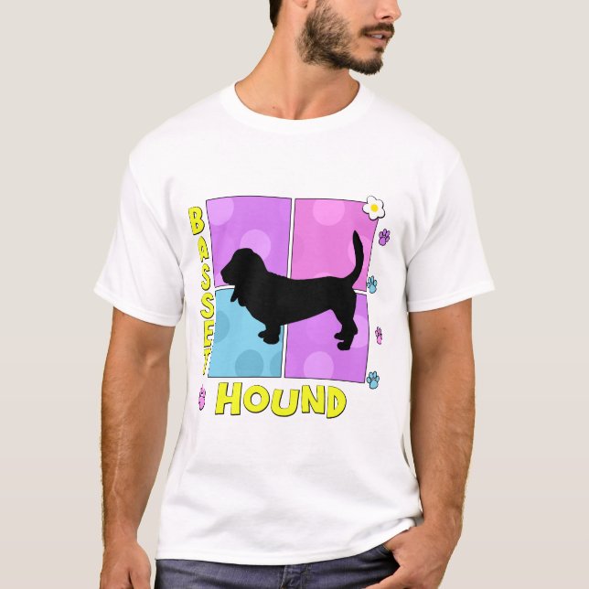 T-shirt Basset Hound super (Devant)