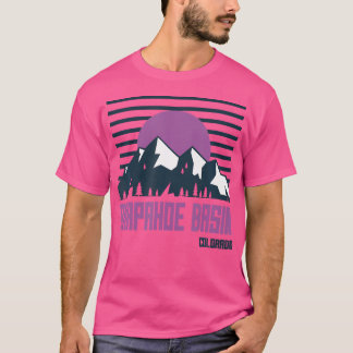 T-shirt Bassin d'Arapahoe Montagnes Vintages Randonnée Col