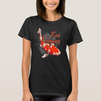 T-shirt Bassin de carpes koï papillon Showa Carpes koï Tan