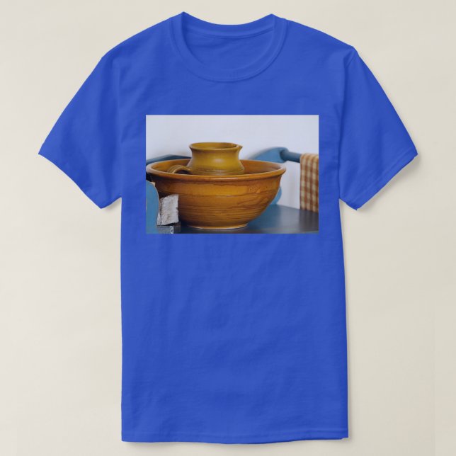 T-shirt Bassin de poterie Brown au miel et Pitcher Photogr (Design devant)