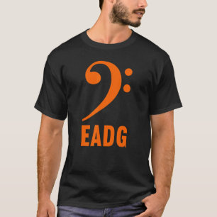 T-shirt Bassiste clef de fa basse Eadg symbole de musique 