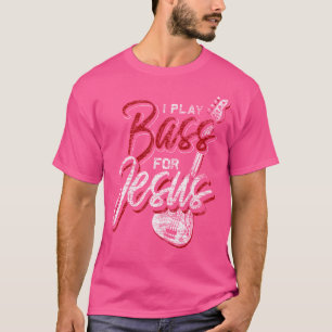 T-shirt Bassiste Jésus Joueur de basse chrétien Guitare ba
