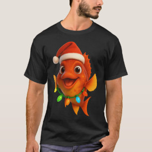 T-shirt Basslet à nageoire en lame de Noël