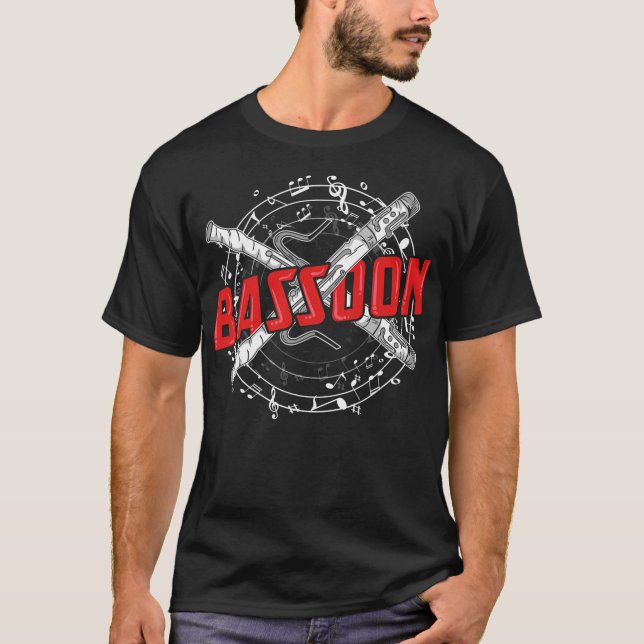 T-shirt Bassoon Funny for Women Wind Orchestra Men  (Devant)