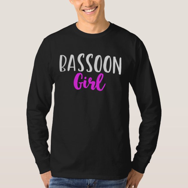 T-shirt Bassoon Girl Player Women  Cute Bassoonist (Devant)