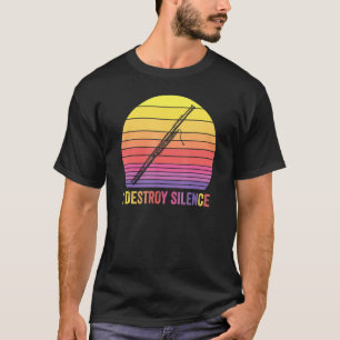 T-shirt Bassoon Retro Vintage I Détroite Silence Funny Bas