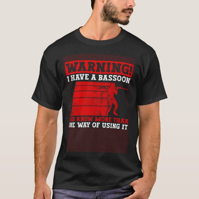T-shirt Bassoon Wind Instrument And Woodwind instrument Ba (Devant)