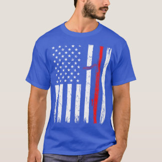 T-shirt Bassooniste du Drapeau américain