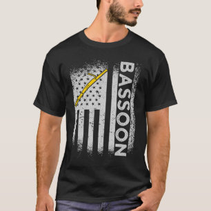 T-shirt Bassooniste du drapeau américain du Basson