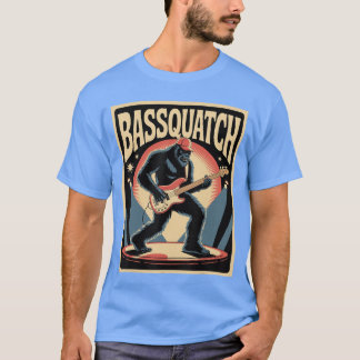T-shirt Bassquatch Bass Rock Player Music Festival fille b