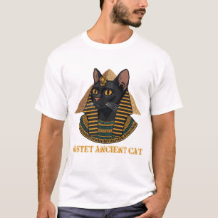 T-shirt Bastet Déesse Féline Égyptienne Ancienne Art Vinta