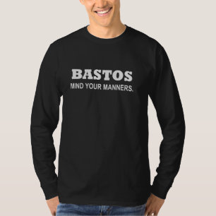 T-shirt Bastos Rude Manners Drôle Philippin Pinoy Pinay Jo