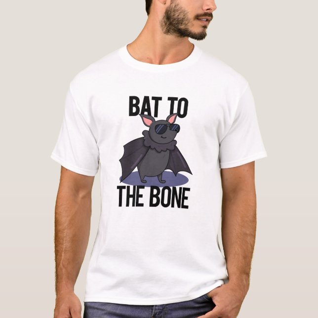 T-shirt Bat À L'Os Drôle Animal Pun (Devant)