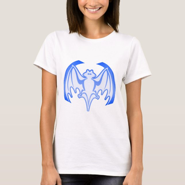 T-shirt Bat Blue Inv Le MUSÉE Zazzle Cadeaux (Devant)