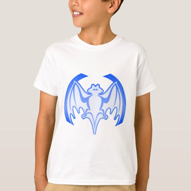 T-shirt Bat Blue Inv Le MUSÉE Zazzle Cadeaux (Devant)