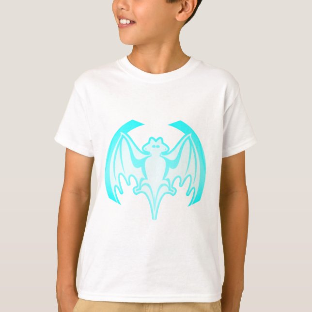 T-shirt Bat Cyan Inv Le MUSÉE Zazzle Cadeaux (Devant)