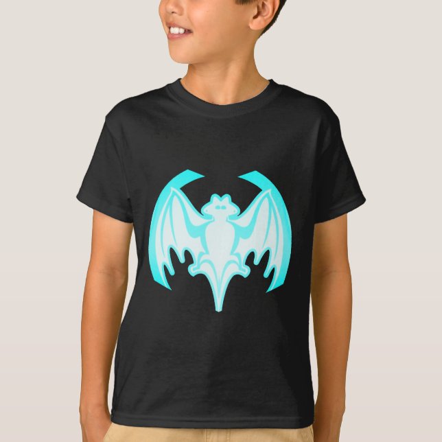 T-shirt Bat Cyan Inv Le MUSÉE Zazzle Cadeaux (Devant)