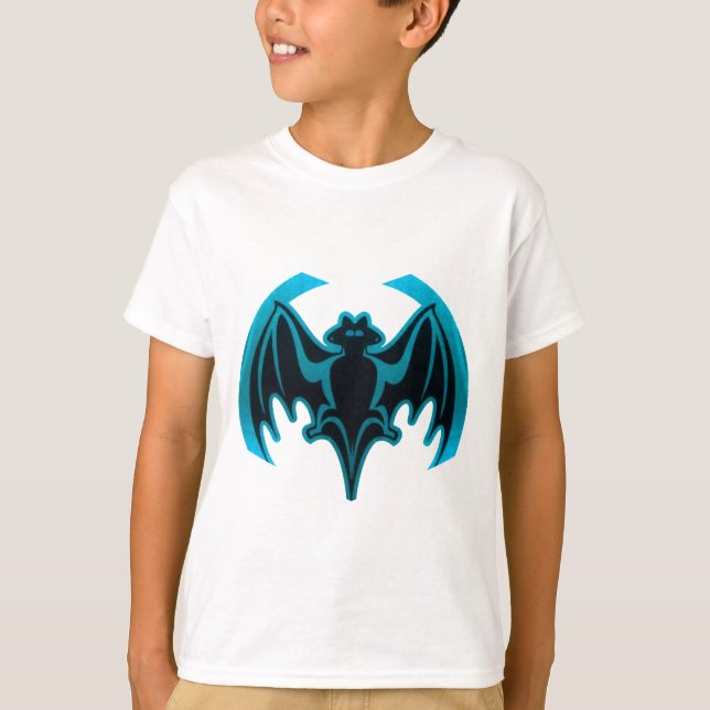 T-shirt Bat Cyan Le MUSÉE Zazzle Cadeaux (Devant)