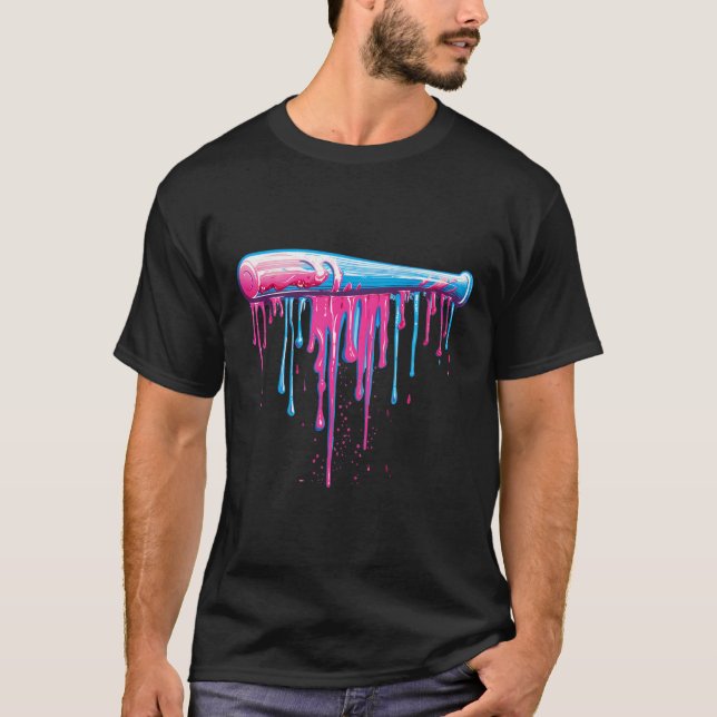 T-shirt Bat De Baseball Avec Épersion Drivers Pour Hommes  (Devant)