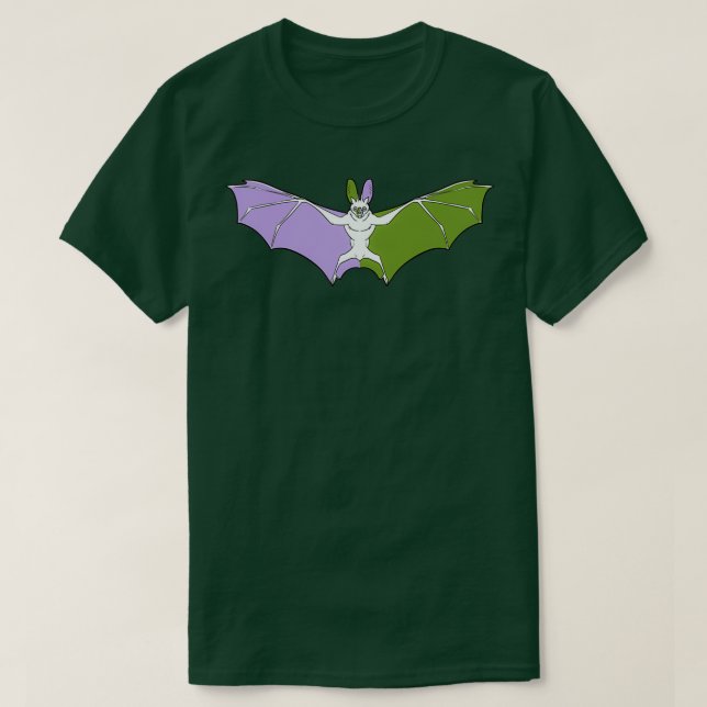 T-shirt Bat de la Fierté de genre (Design devant)