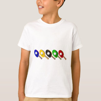 T-shirt Bat de tennis de table et Ping Pong Ball Sports