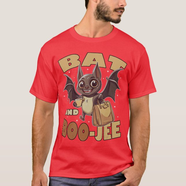 T-shirt Bat Et Boojee Boujee Costume Halloween Trick Ou T (Devant)