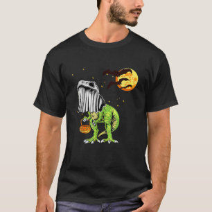 T-shirt Bat Moon Costume Halloween Enfants Dinosaure T Rex