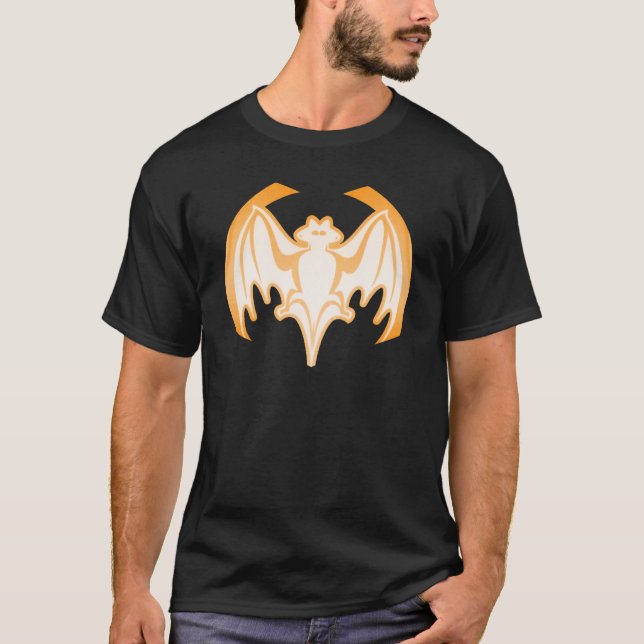 T-shirt Bat Orange Inv Le MUSÉE Zazzle Cadeaux (Devant)