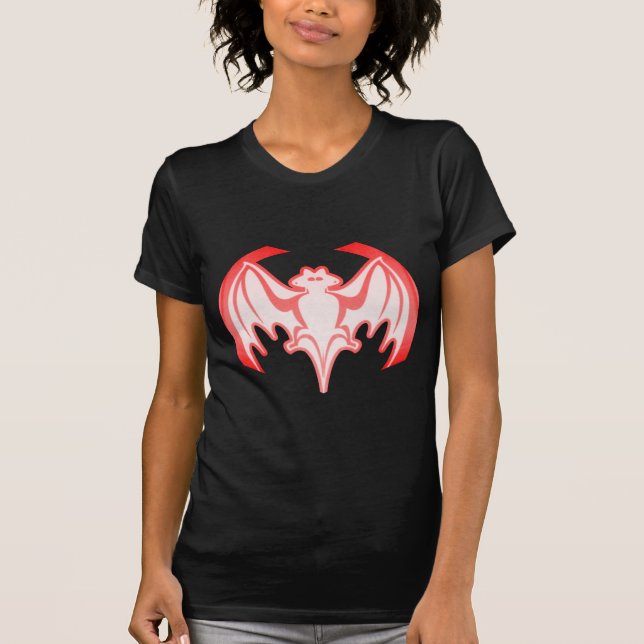 T-shirt Bat Red Inv MUSÉE Zazzle Cadeaux (Devant)