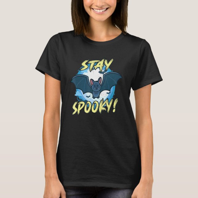 T-shirt Bat Reste Éffrayant Pollinisateurs Fleurs Nocturne (Devant)