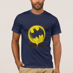 T-shirt Bat Symbol Tagged Over Justice League
