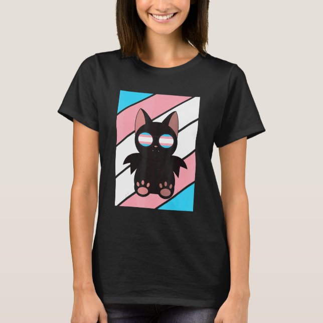 T-shirt Bat With Pride Transgender Flag LGBTQ Proud Ally P (Devant)