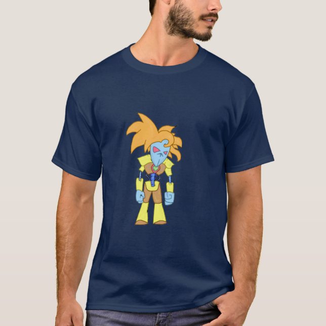 T-shirt Bataille à vapeur Bot Punk (Devant)