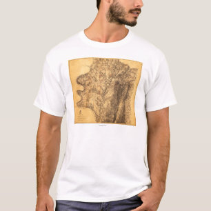 T-shirt Bataille d'Antietam - carte panoramique 6 de