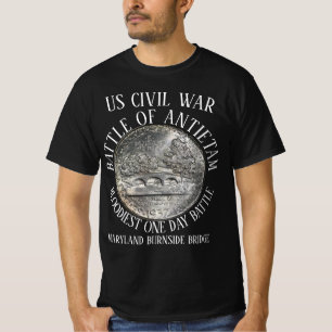 T-SHIRT BATAILLE D'ANTIETAM - PONT DE LA GUERRE CIVILE AMÉ