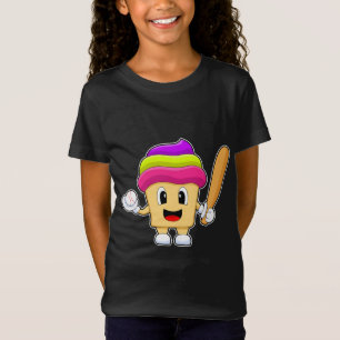 T-Shirt Bataille de baseball Cupcake