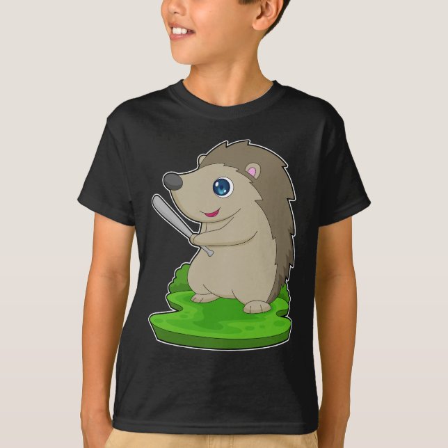 T-shirt Bataille de baseball de Hedgehog (Devant)