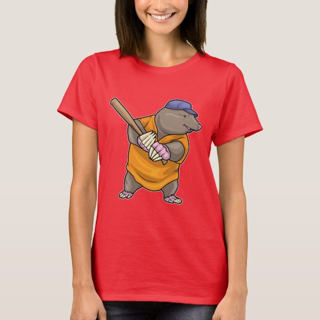 T-shirt Bataille de baseball Mole (Devant)