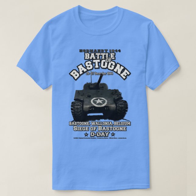 T-shirt Bataille de Bastogne Wallonie Belgique (Design devant)