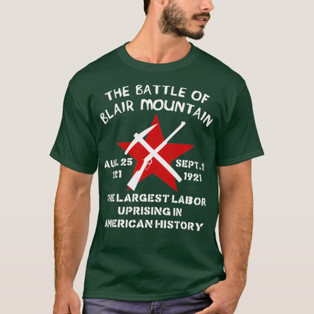 T-shirt Bataille de Blair Mountain - Histoire des droits d (Devant)